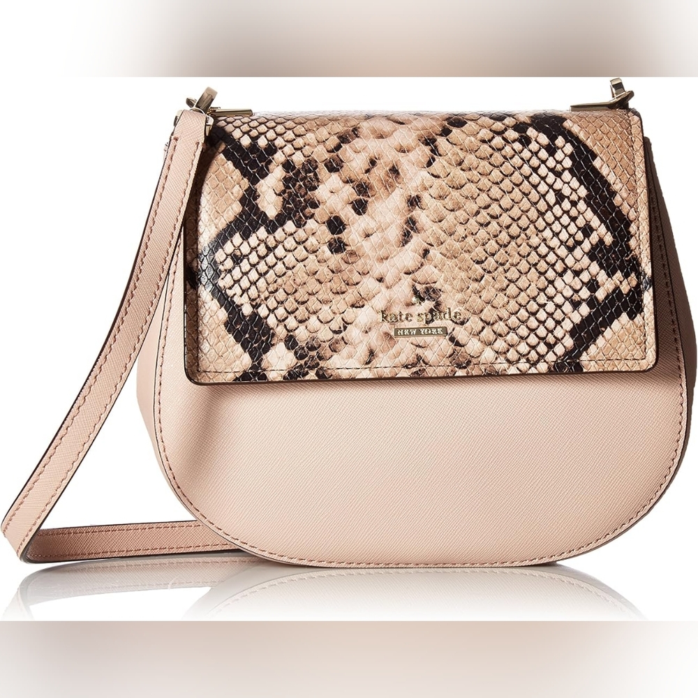 Kate Spade Pink and Brown Crossbody Bag with Elegant Design